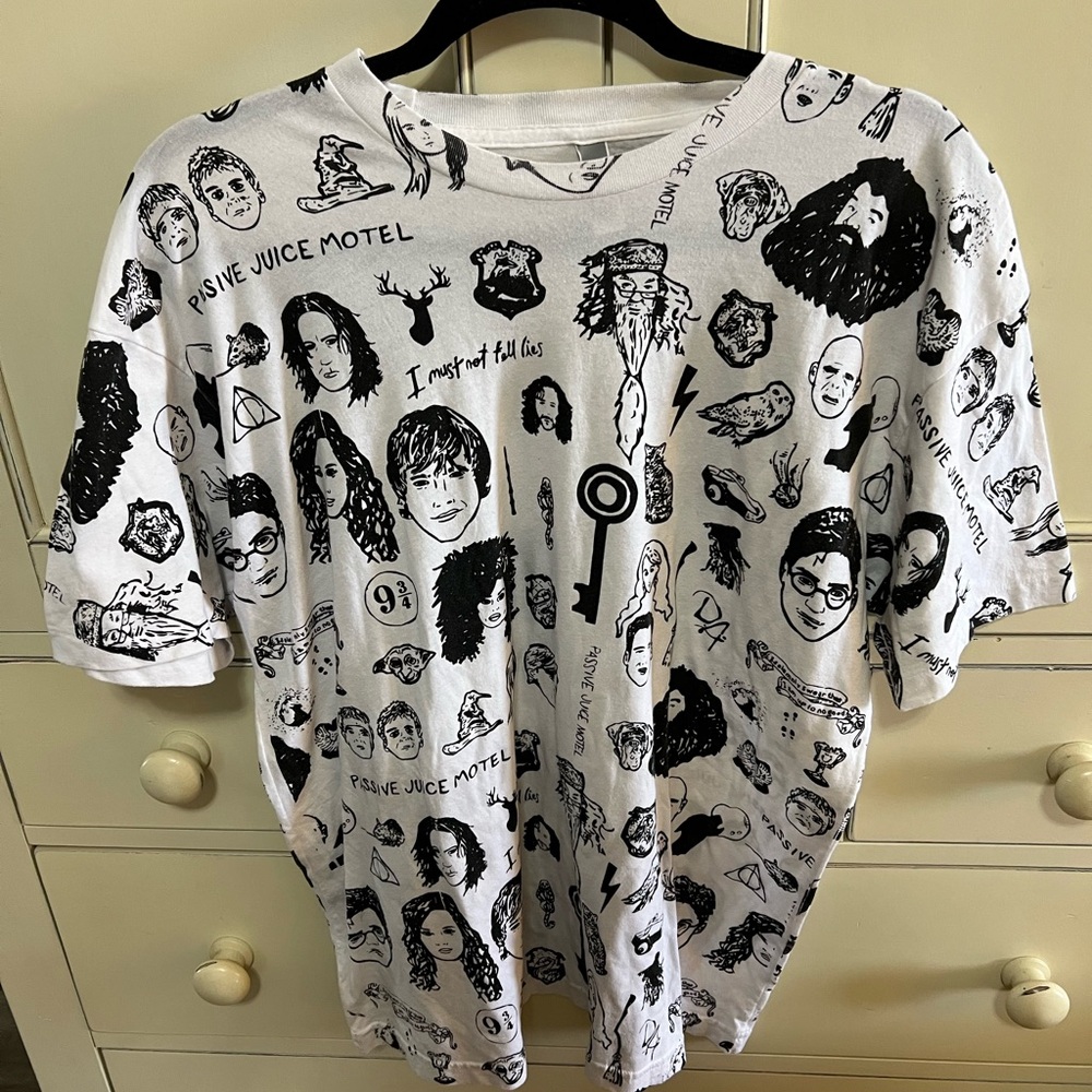 American Apparel passive juice motel Harry Potter shirt